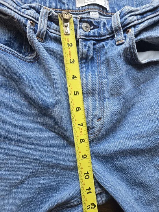 Abercrombie & Fitch 90s Straight Jeans Ultra High Rise Curve Love Size 27 Short - Picture 5 of 6
